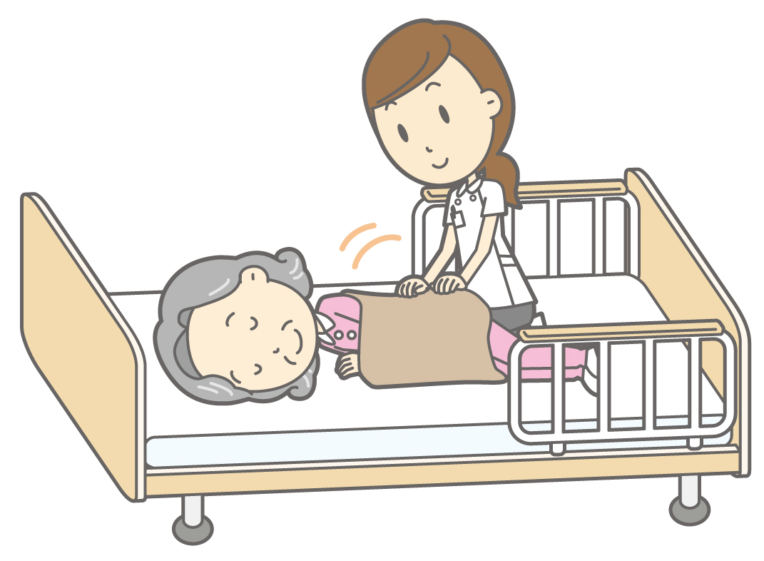 在宅マッサージの様子