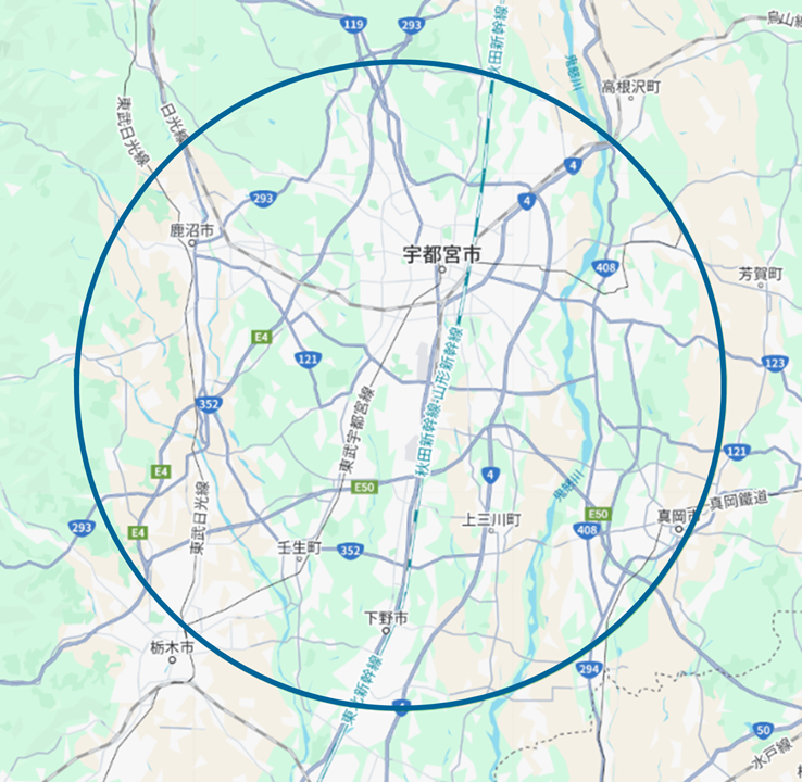 訪問エリア地図